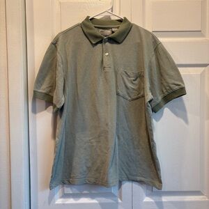 Vintage Natural Issue Green Polo Shirt - Size Large